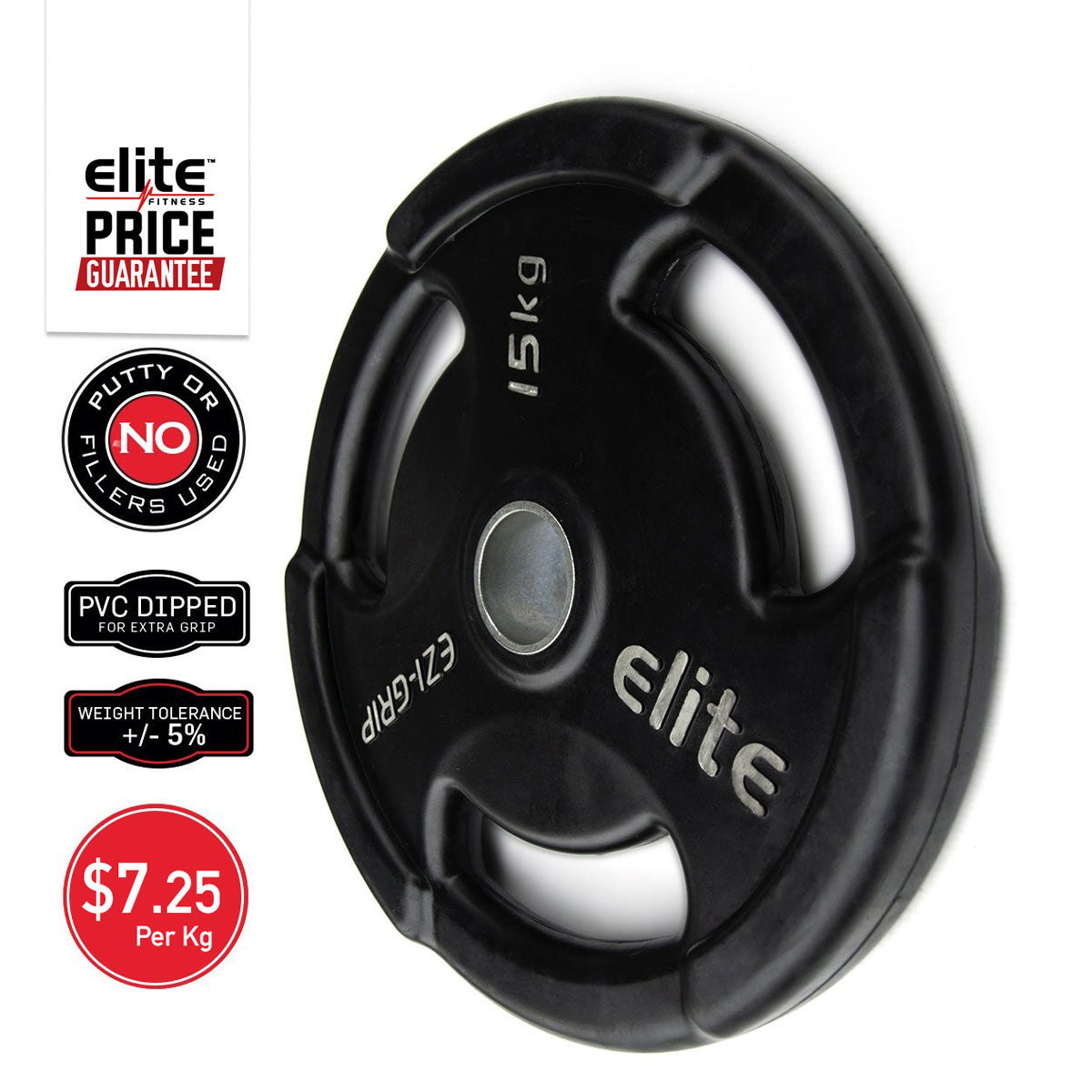 Ezi-Grip Olympic Rubber Weight Plate