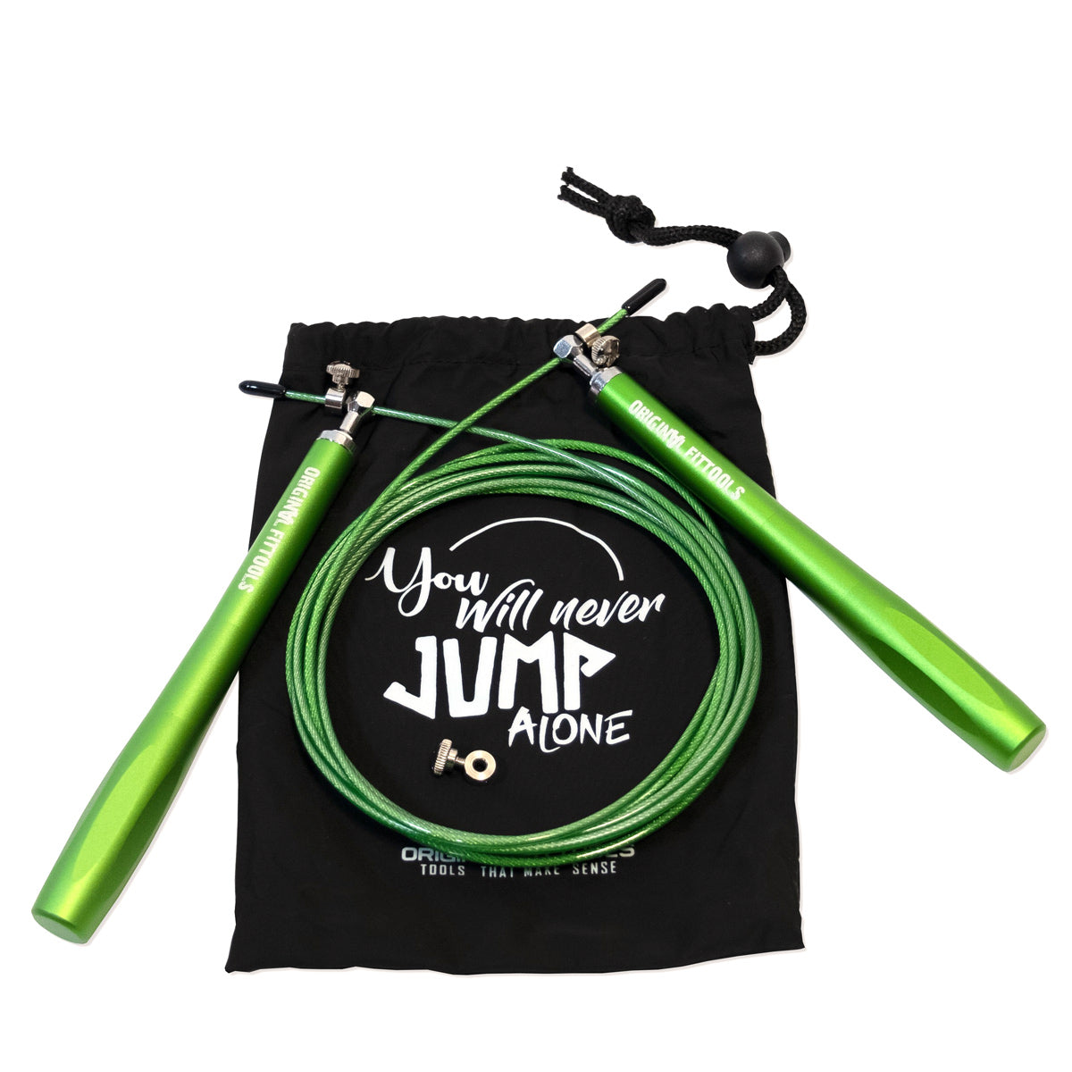 Professional High-Speed Green Jump Rope