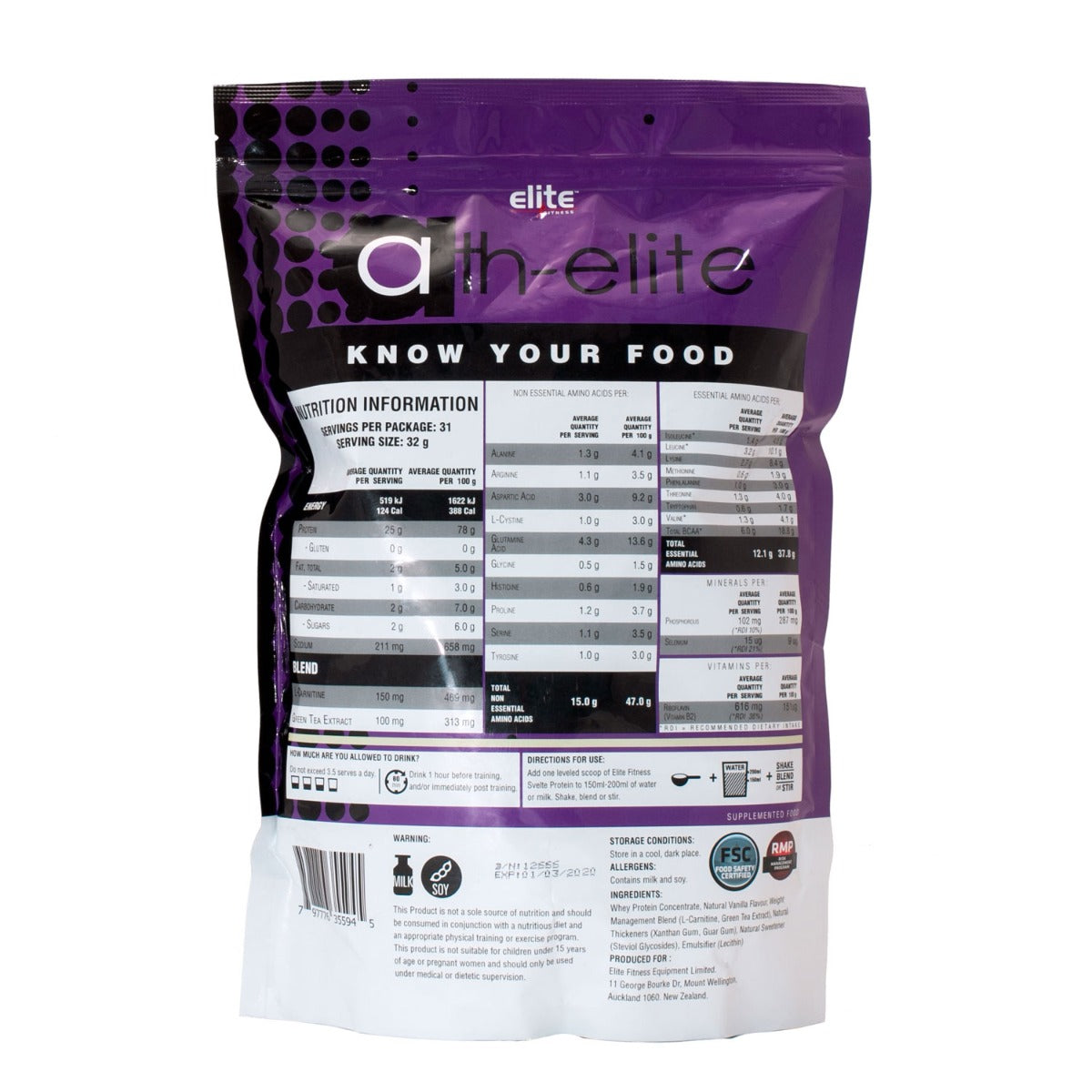 Svelte Protein Powder 700g