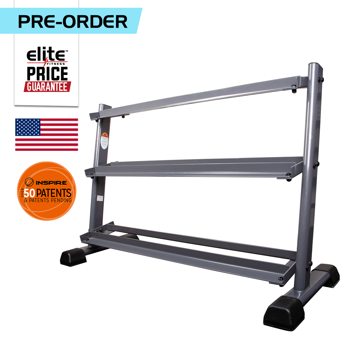Superior 3-Tier Dumbbell Rack