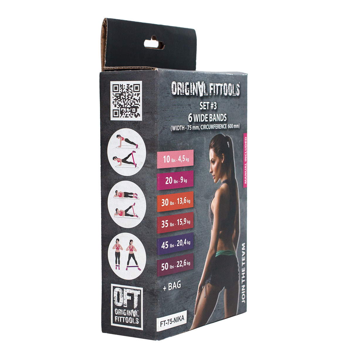 Elastic Bands Set Of 6 600X75mm