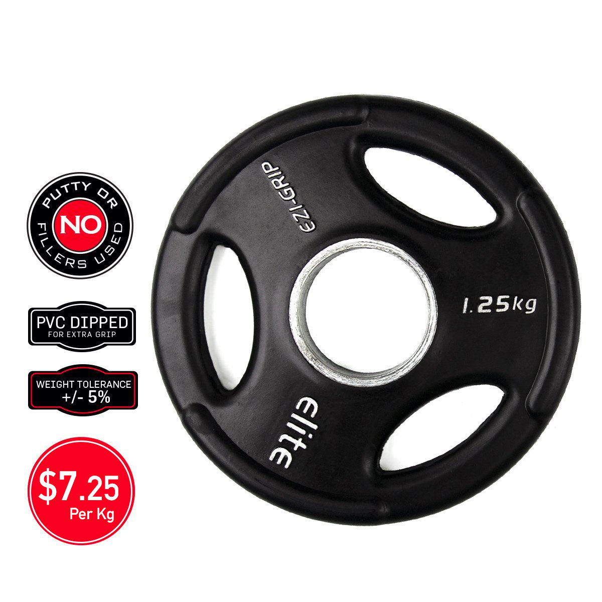 Ezi-Grip Olympic Rubber Weight Plate