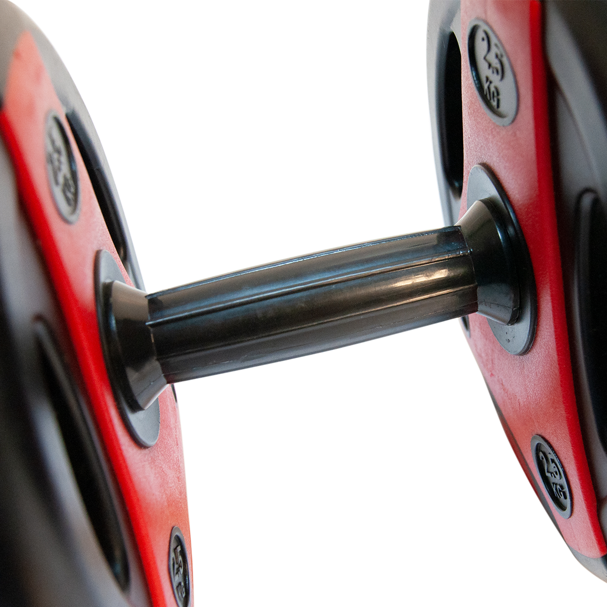 Premium 50KG Red/Blk Dumbbell Set