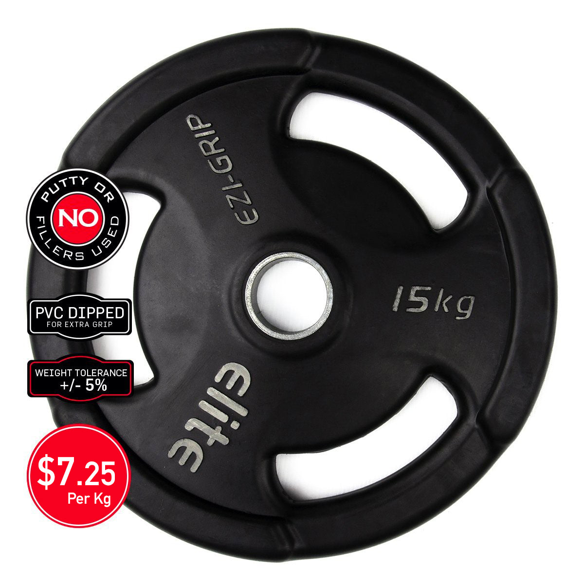 Ezi-Grip Olympic Rubber Weight Plate