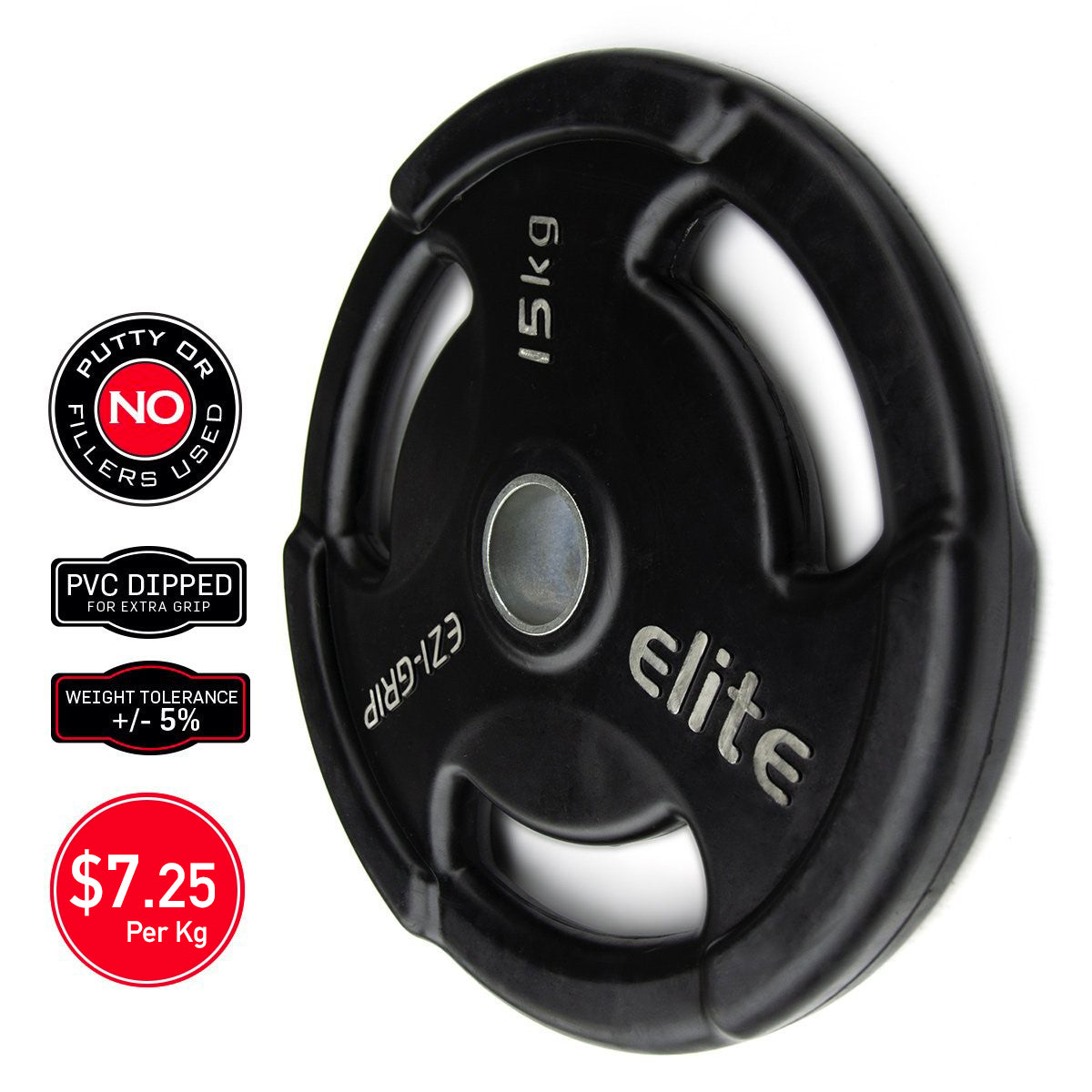 Ezi-Grip Olympic Rubber Weight Plate