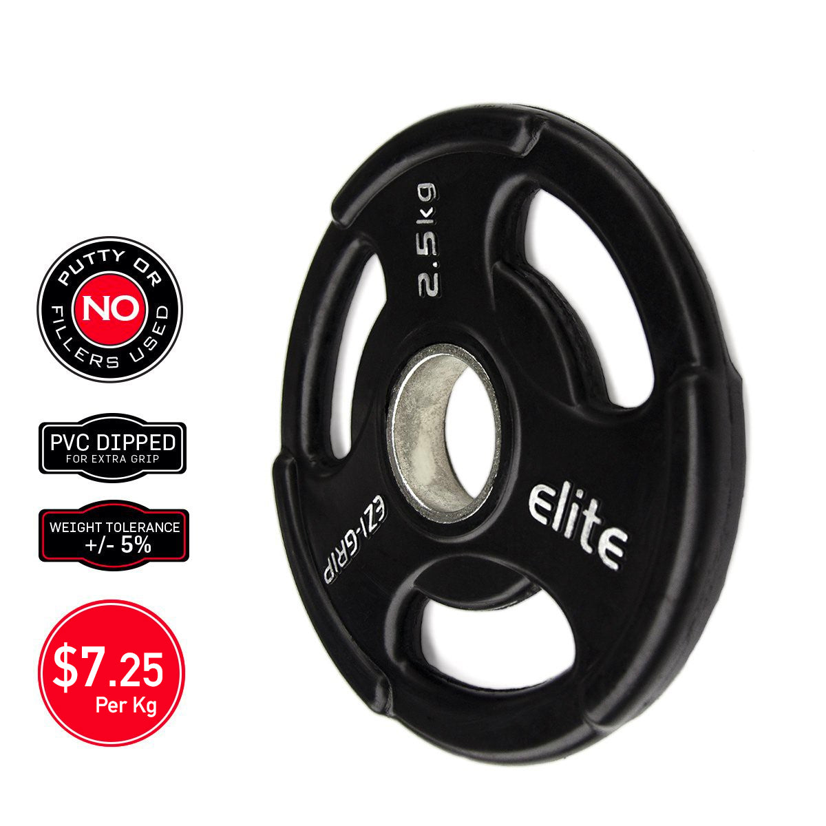 Ezi-Grip Olympic Rubber Weight Plate