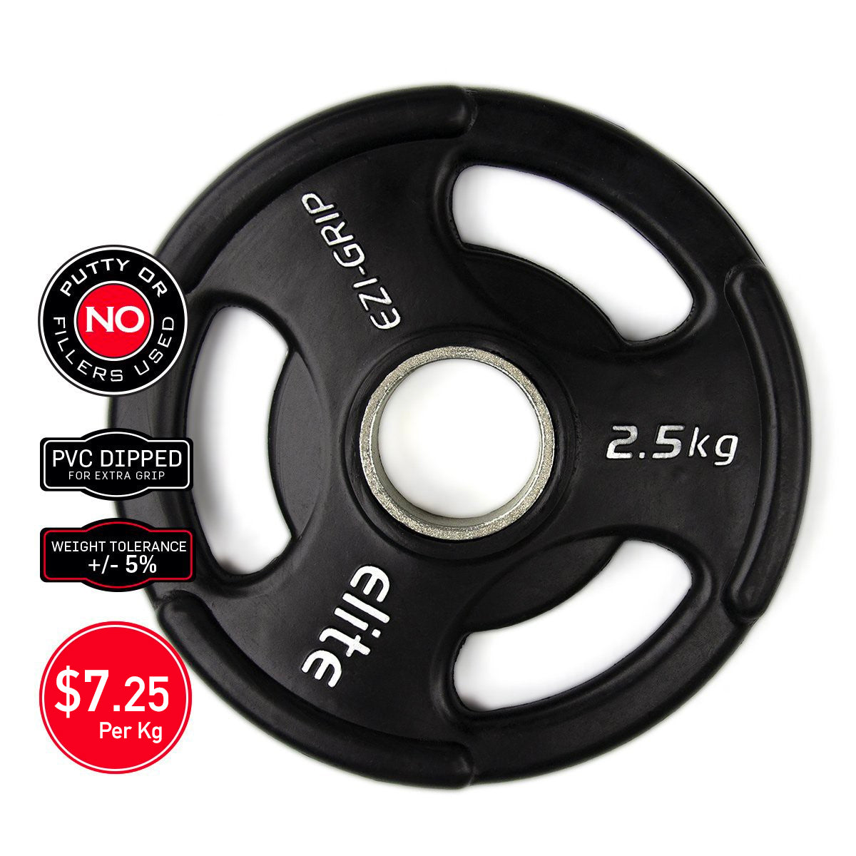 Ezi-Grip Olympic Rubber Weight Plate