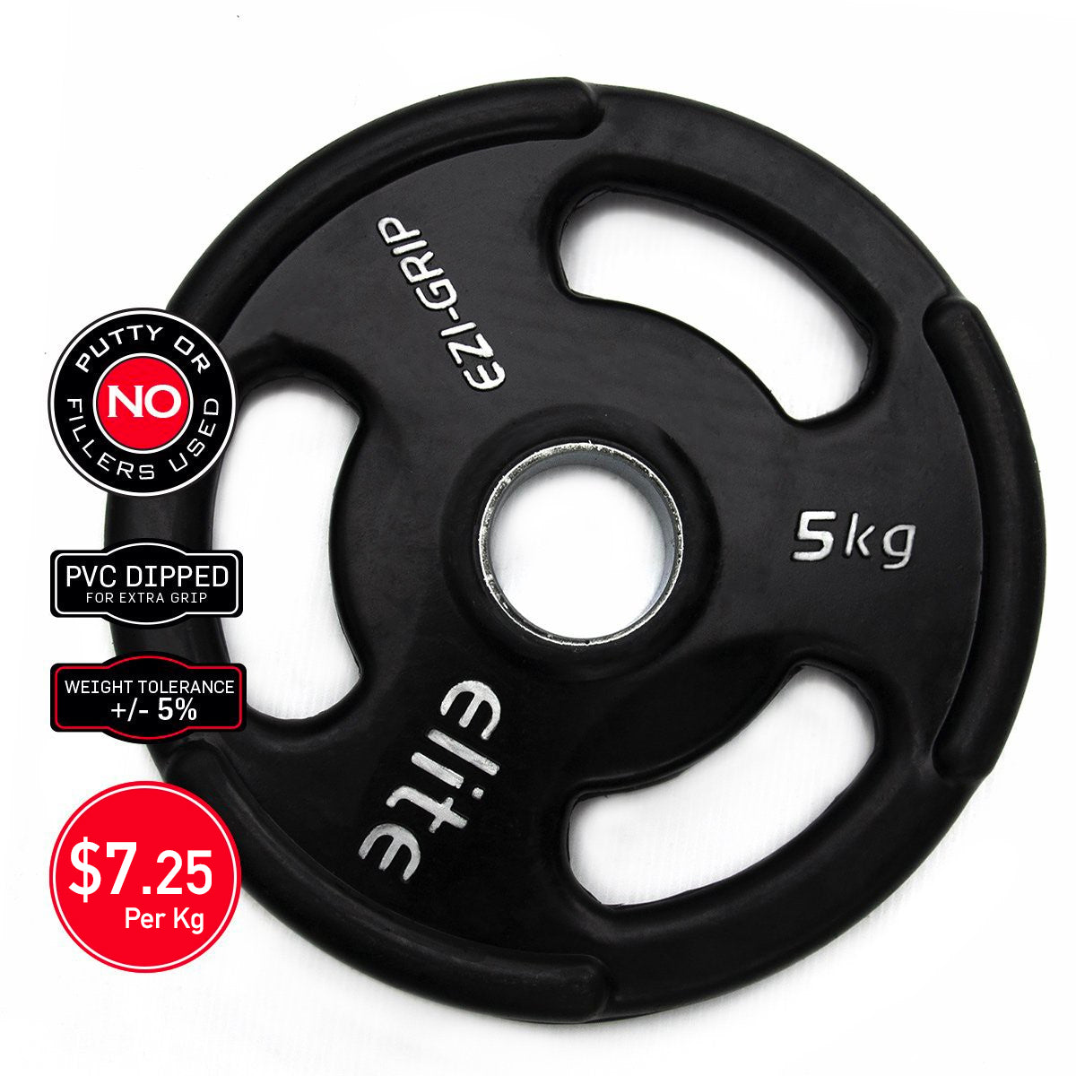 Ezi-Grip Olympic Rubber Weight Plate