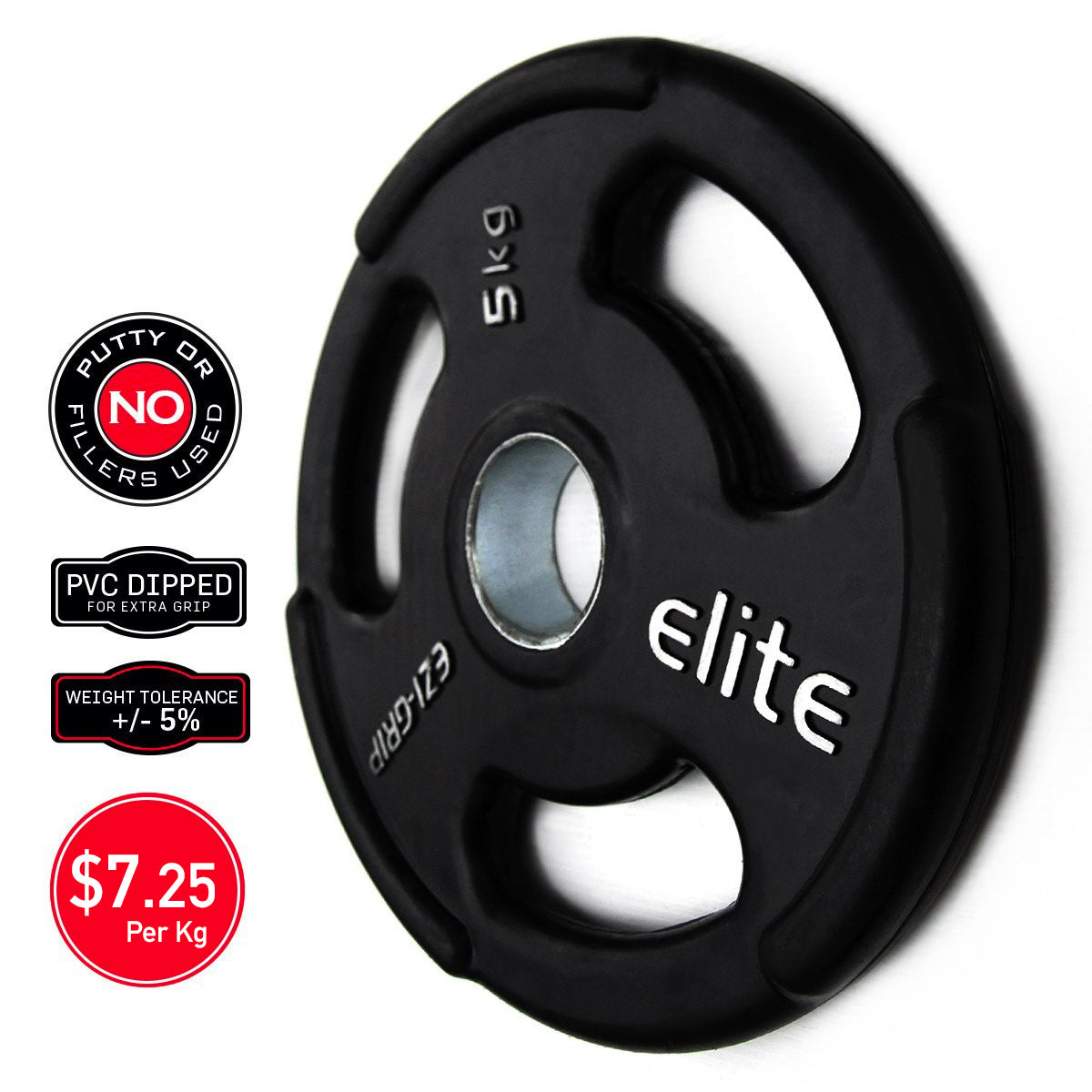 Ezi-Grip Olympic Rubber Weight Plate