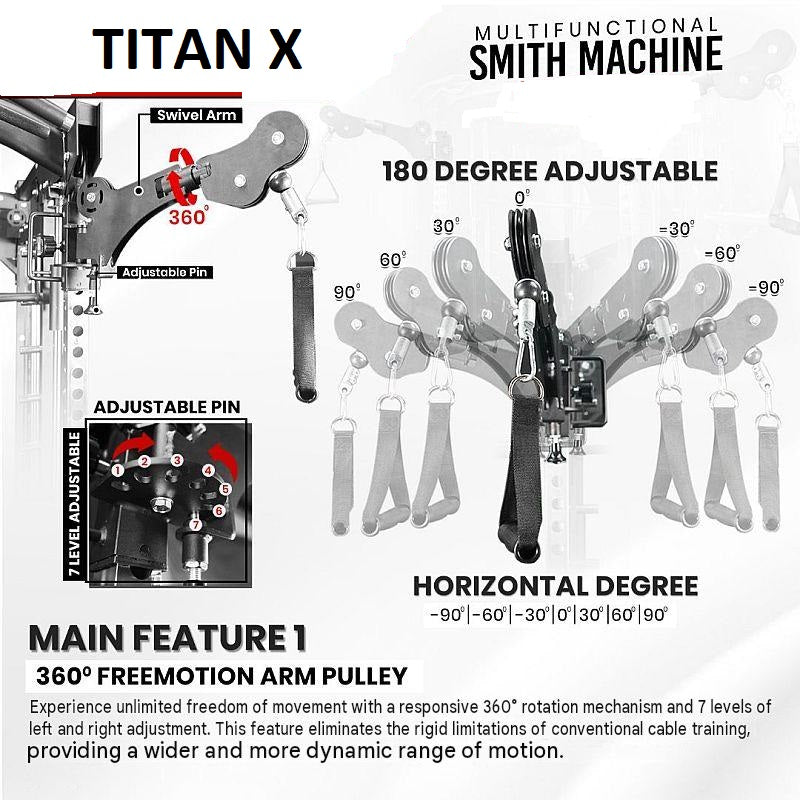 Titan X All-In-One Smith machine