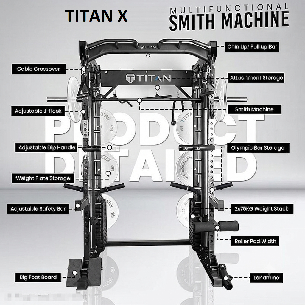 Titan X All-In-One Smith machine