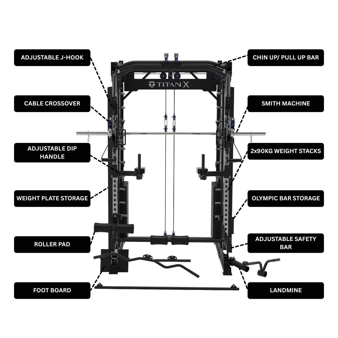 Titan X All-In-One Smith machine