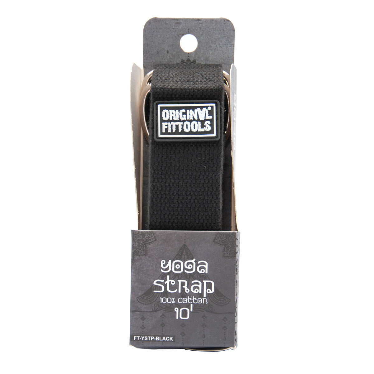 Black Yoga Strap W/ Hooks