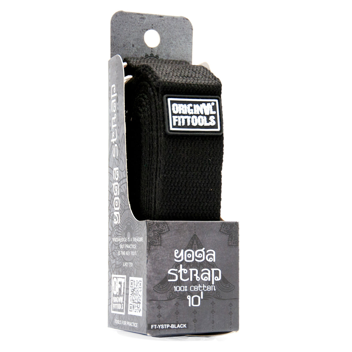 Black Yoga Strap W/ Hooks