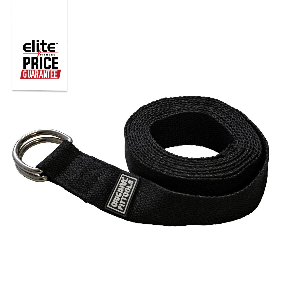 Black Yoga Strap W/ Hooks