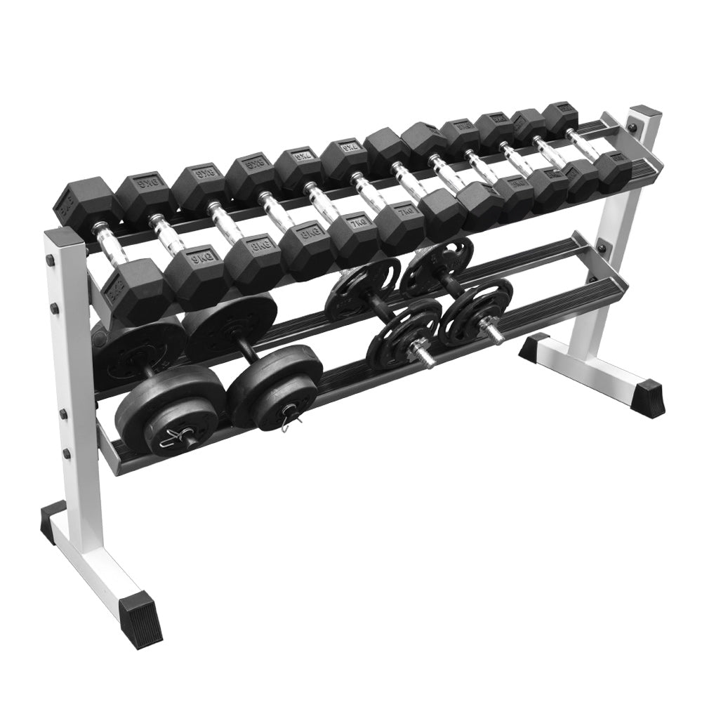2 Tier Angled Dumbbell Rack