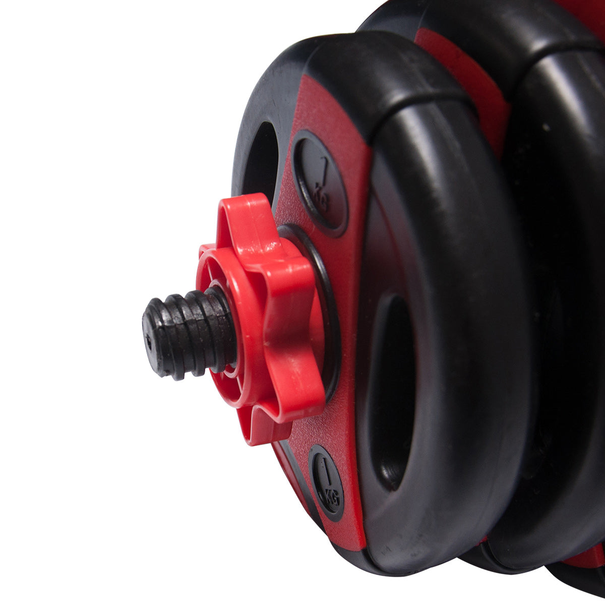20KG Premium Red/Blk Dumbbell Set