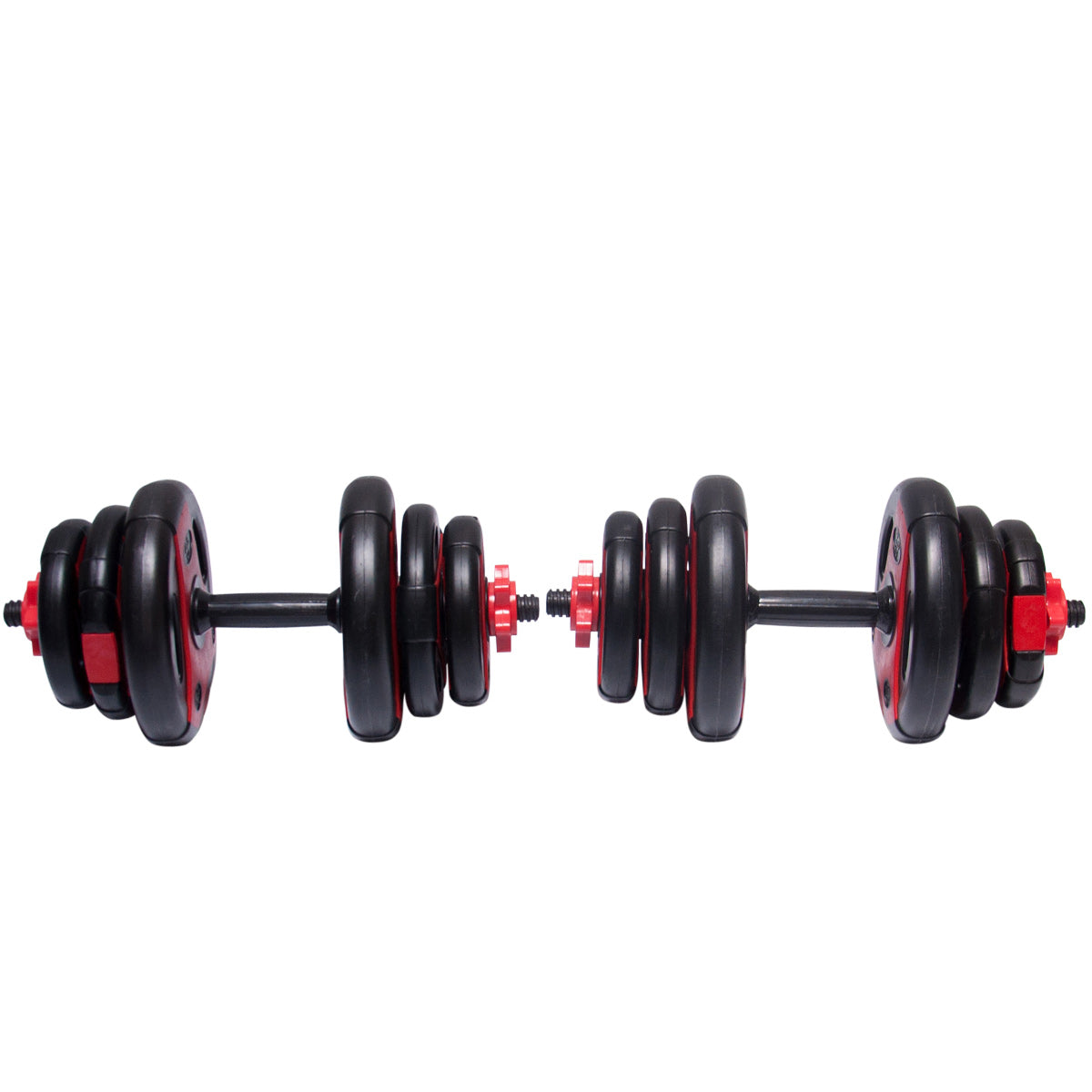 20KG Premium Red/Blk Dumbbell Set
