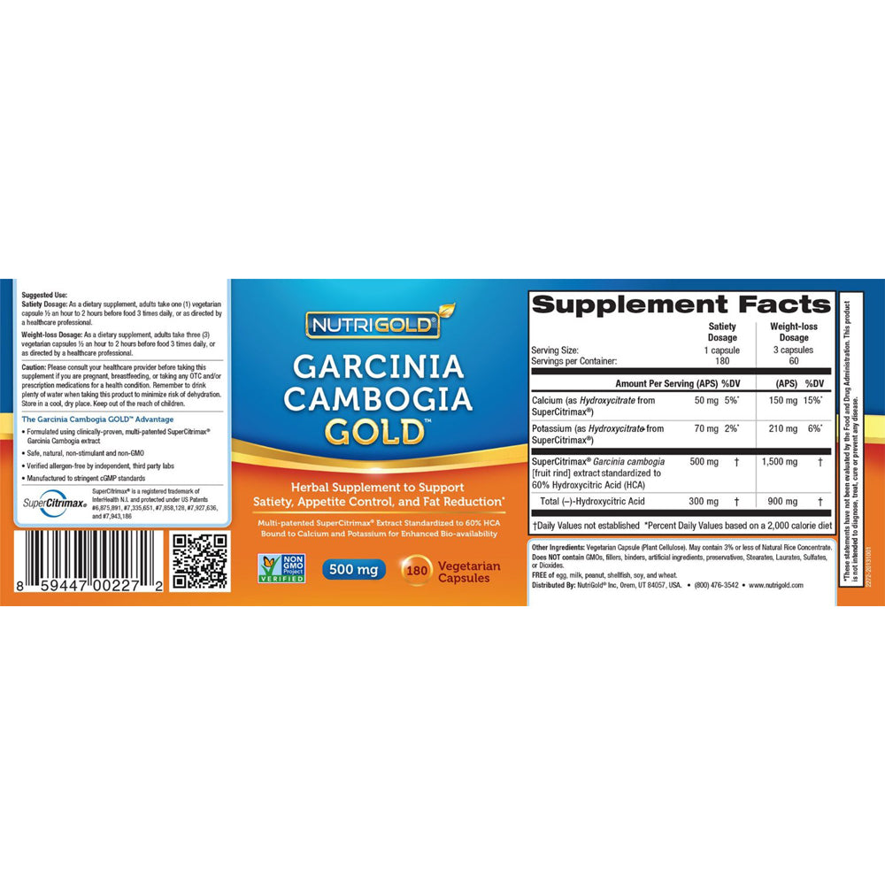 GARCINIA CAMBOGIA GOLD 500MG