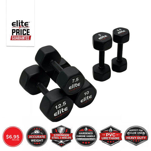 Steel PVC Hexagonal Dumbbells