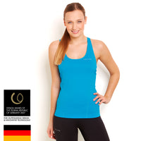 Singlet V-Neck - Blue Size M