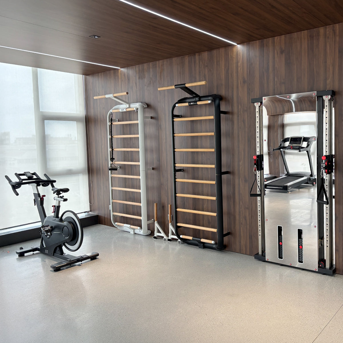 Ultra Slim Dual Action Cable System Wall Mount