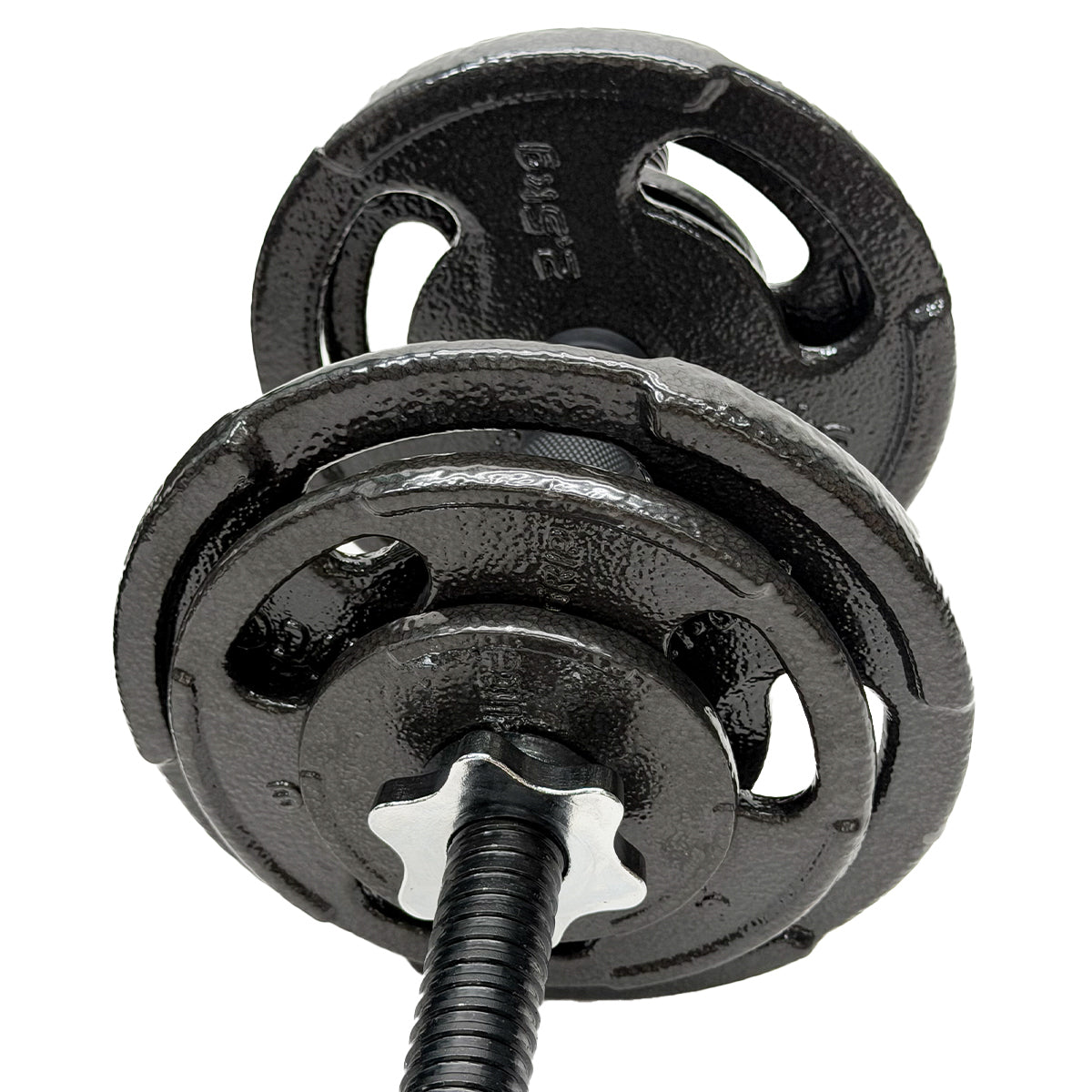 22KG Ezi-Grip Black E-coat  Dumbbell Set