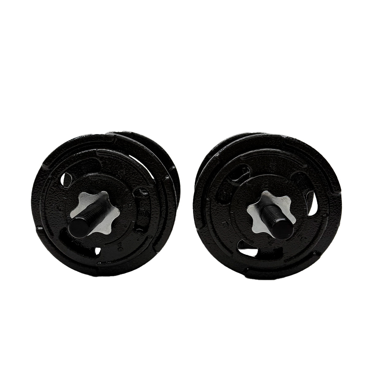 22KG Ezi-Grip Black E-coat  Dumbbell Set