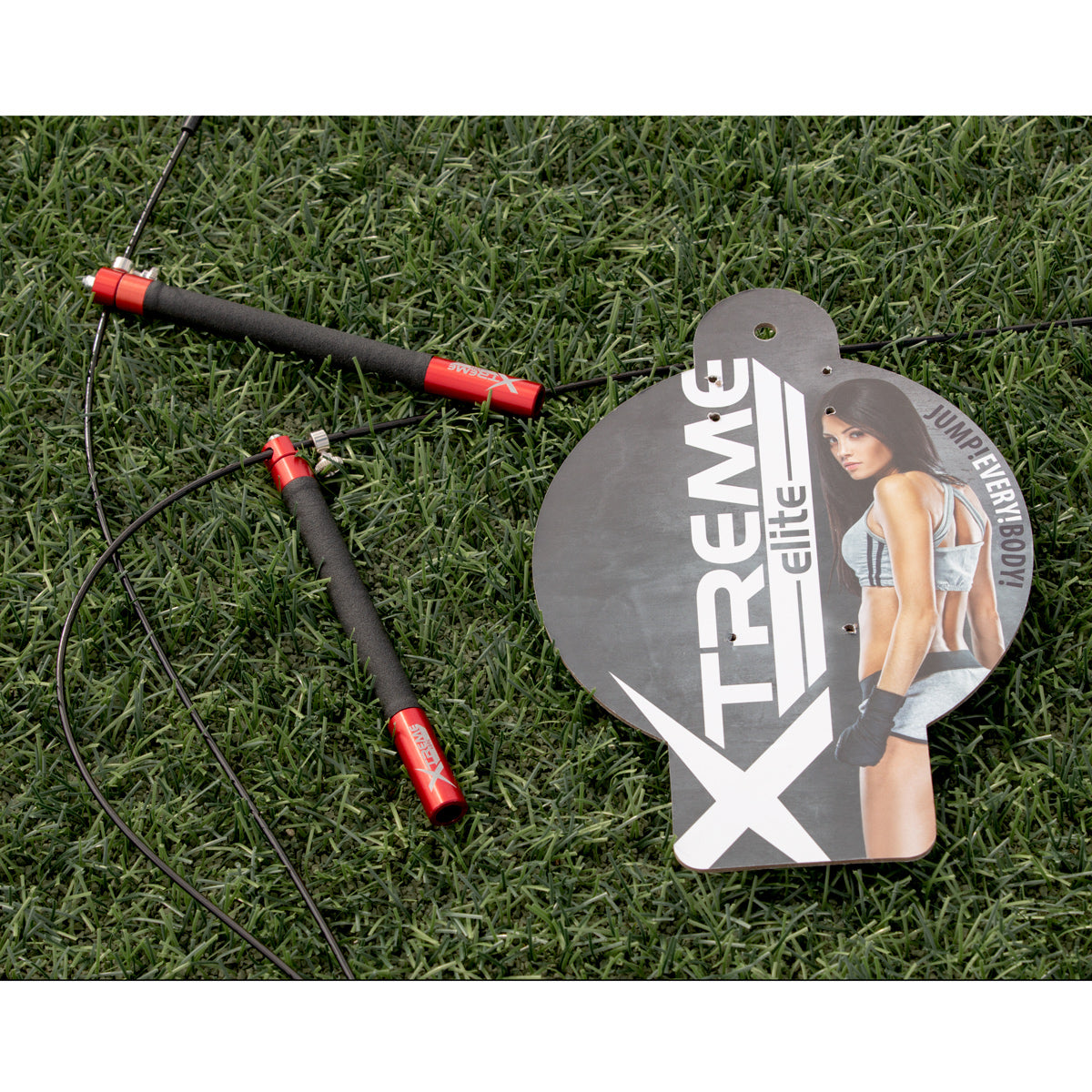 Black Aluminum Handle Speed Rope
