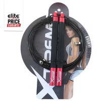 Black Aluminum Handle Speed Rope