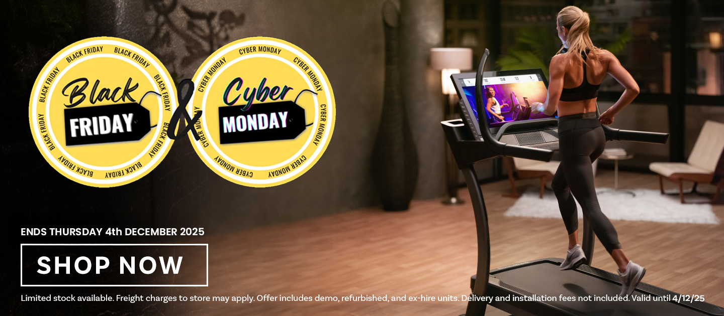 Black Friday | Cyber Monday black-friday-cyber-monday-shop-now-lady-on-treadmill