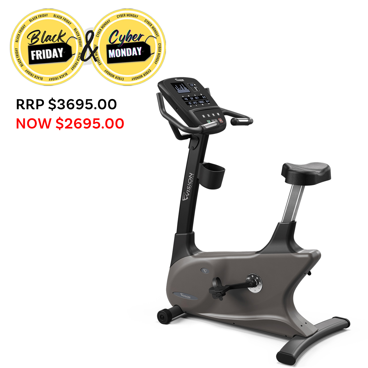 U60 Upright Bike - Available at  Christchurch ,Tauranga and Queenstown