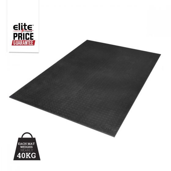 6FT X 4 FT 1 CM Solid Rubber Floor Mat Elite Fitness NZ