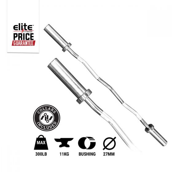 Olympic Ez Curl Bar Elite Fitness NZ