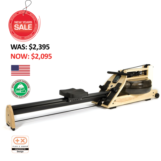 WaterRower A1 ASH Home Rowing Machine Ex Demo Elite Fitness NZ