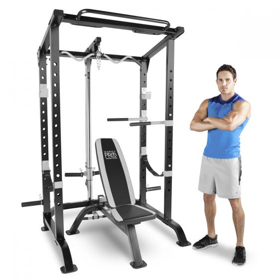 MWM4484 Pro Cage System with Lat Bench Elite Fitness NZ