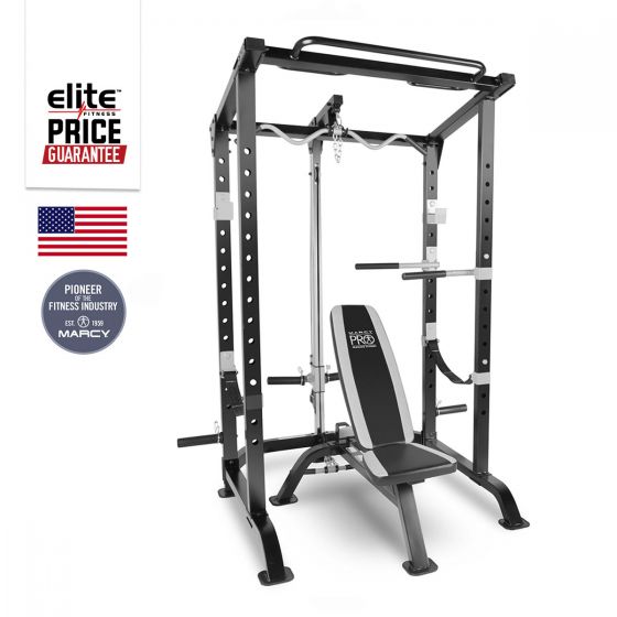 MWM4484 Pro Cage System with Lat Bench Elite Fitness NZ