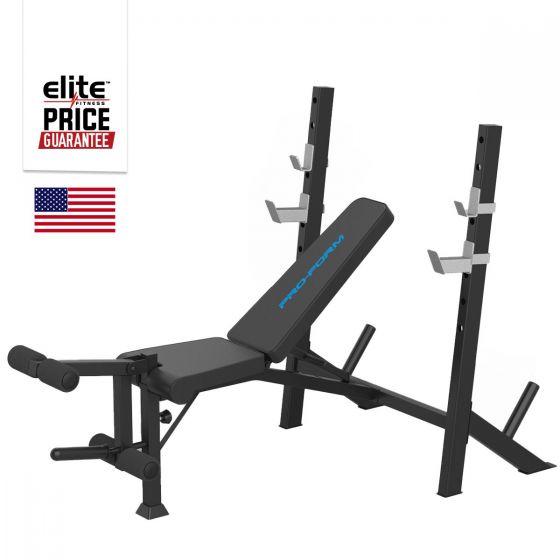 Olympic Bench W Rack Elite Fitness NZ