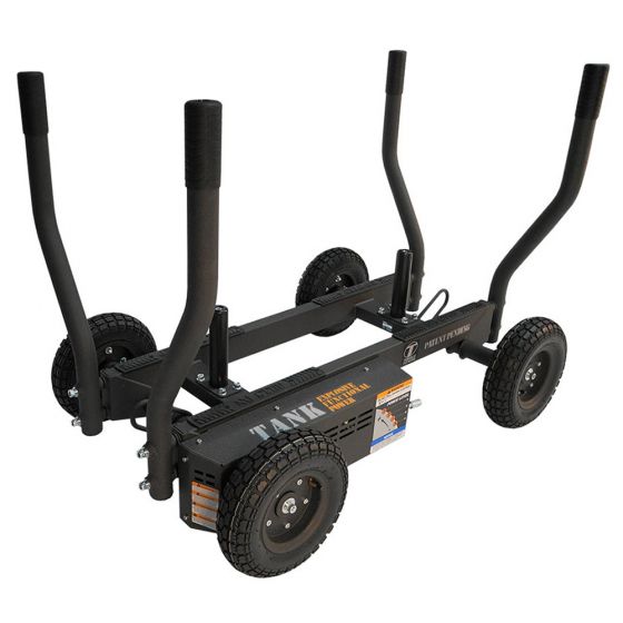 Tank shop sled workout