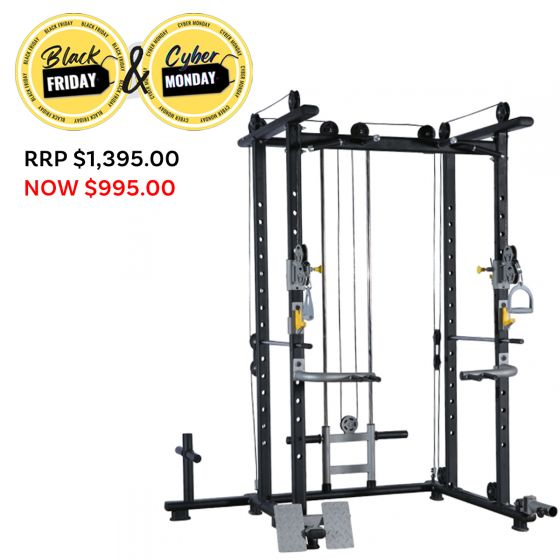 Squat and dip rack with spotter catchers hot sale