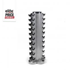 10 Pair Chrome Dumbbell Tubular Rack