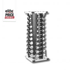 20 Pair Chrome 4 Sides Dumbbell Rack