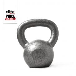 Grey Hammer-Tone Cast Kettlebell