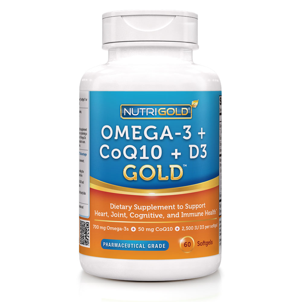  OMEGA-3 + COQ10 + VITAMIN D3 GOLD