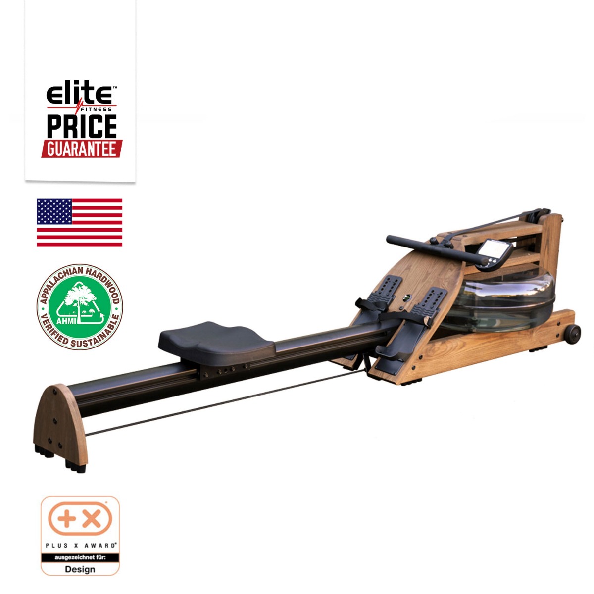 A1S4 WALNUT HOME ROWING MACHINE - WALNUT