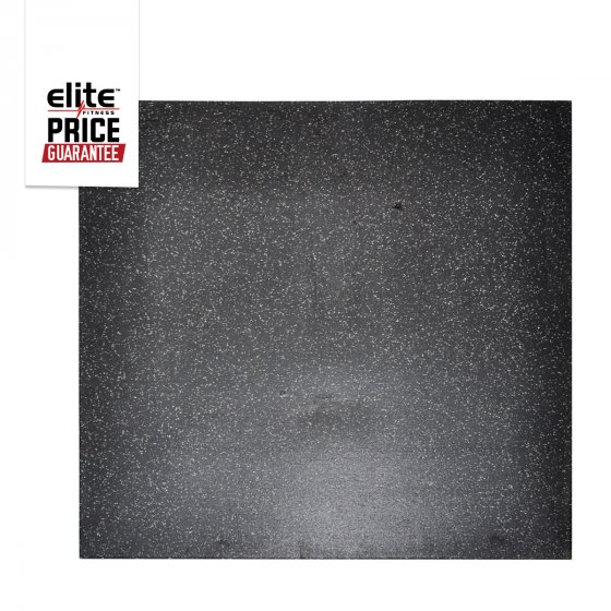 Elite Star Lite Rubber Floor Tile Black Grey Elite Fitness Nz