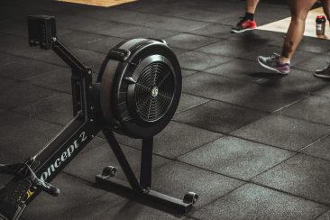 Cleaning a rowing machine flywheel